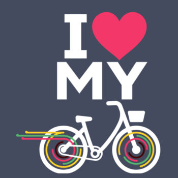 I [heart] my [step-through bike] – Unisex fit to 3XL/24 Design