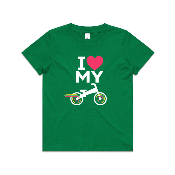 I 🩷 my balance bike – Kids tee (ages 2-16) Thumbnail