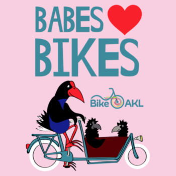 Babes [heart] bikes – Infant wee tee Design