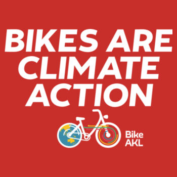 Bikes are Climate Action – Kids tee (ages 2-16) Design