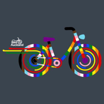 Rainbow Bike – Crew neck (women's sizing) Design