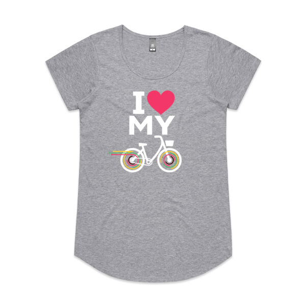 I [heart] my [step-through bike] – Scoop neck Thumbnail