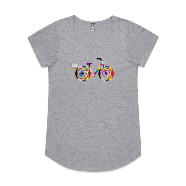 Rainbow Bike – Scoop neck (women's sizing) Thumbnail