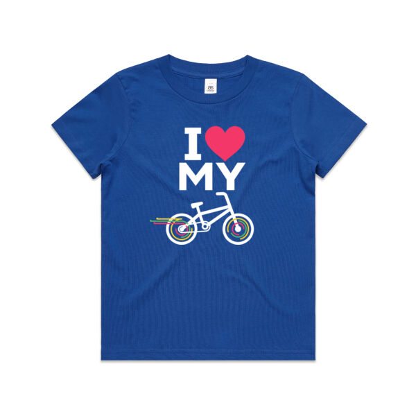 I [heart] my [BMX bike] – Kids tee (ages 2-16) Thumbnail