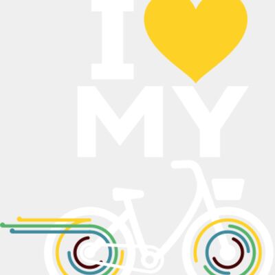 i heart basket bike pink Thumbnail